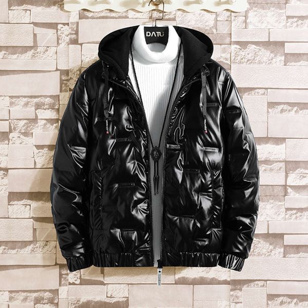 agway new solid color hooded side seam pocket trend personalized sports fashion men's down jacket cotton padded jacketwinter, Black
agway new solid color hooded side seam pocket trend personalized sports fashion men's down jacket cotton padded jacketwinter, Black