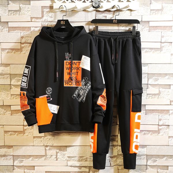 New Print Black White Men's Sportswear Sets 2021 Autumn Spring Casual Sport Tracksuit Sweatshirt+sweatpants Track Suit Trouers 5KN8
New Print Black White Men's Sportswear Sets 2021 Autumn Spring Casual Sport Tracksuit Sweatshirt+sweatpants Track Suit Trouers 5KN8