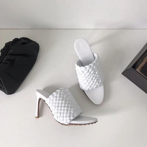 slippers woven woman high heel solid colour genuine leather ladies sandals luxury designer shoes zapatos de mujer, Black
slippers woven woman high heel solid colour genuine leather ladies sandals luxury designer shoes zapatos de mujer, Black