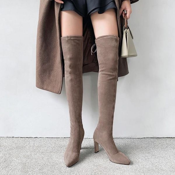 boots pxelena large size 34-43 women slim thigh high faux suede stiletto heels autumn winter shoes lady party date sexy, Black
boots pxelena large size 34-43 women slim thigh high faux suede stiletto heels autumn winter shoes lady party date sexy, Black