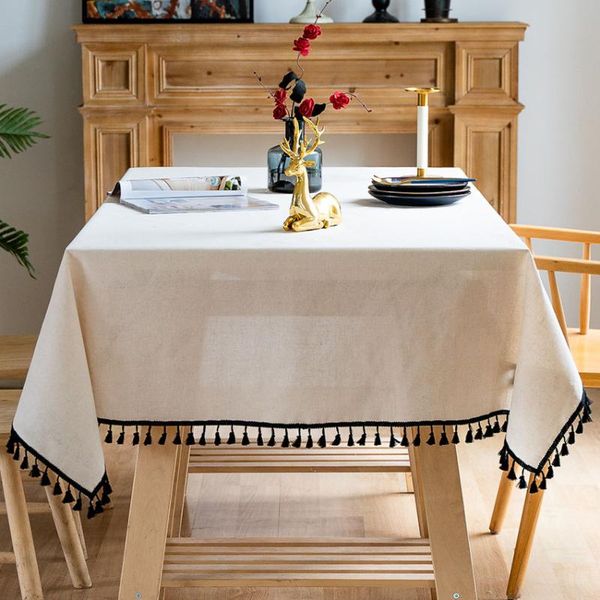table cloth soild color linen tassel dust-proof dining cover el party home decoration desksoft rectangle
table cloth soild color linen tassel dust-proof dining cover el party home decoration desksoft rectangle