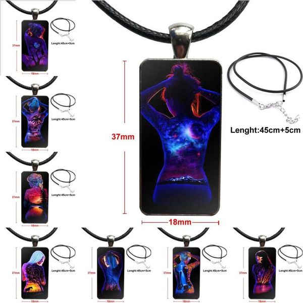 pendant necklaces for schoolgirl maxi art abstract girl body world glass necklace handmade half rectangle, Silver
pendant necklaces for schoolgirl maxi art abstract girl body world glass necklace handmade half rectangle, Silver