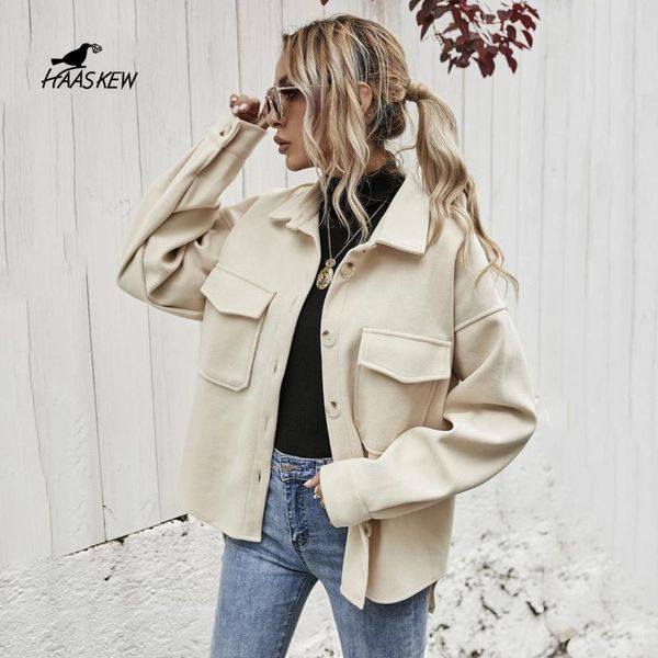 women's jackets autumn winter jacket vintage warm shirt coat thick loose pockets casual button female oversize, Black;brown
women's jackets autumn winter jacket vintage warm shirt coat thick loose pockets casual button female oversize, Black;brown