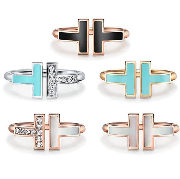 5 colors designer tiff 925 silver alloy open band rings brand classic mother-of-pearl double t ring for women wedding party jewelry
5 colors designer tiff 925 silver alloy open band rings brand classic mother-of-pearl double t ring for women wedding party jewelry