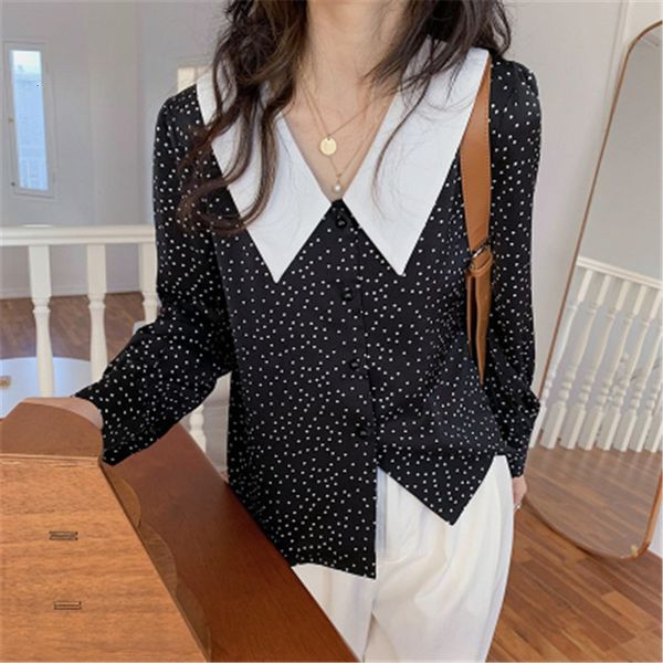 2021 polka dots loose v-neck stylish sweet full sleeves new arrival vintage all match shirts women blouses rq87, Black
2021 polka dots loose v-neck stylish sweet full sleeves new arrival vintage all match shirts women blouses rq87, Black