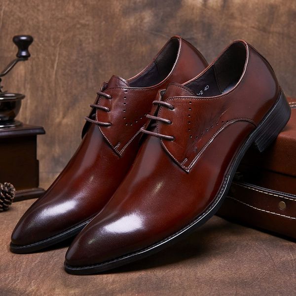 luxury men oxford shoes men dress shoes genuine leather italian hand-polished pointed toe lace up wedding formal shoes b132, Black
luxury men oxford shoes men dress shoes genuine leather italian hand-polished pointed toe lace up wedding formal shoes b132, Black