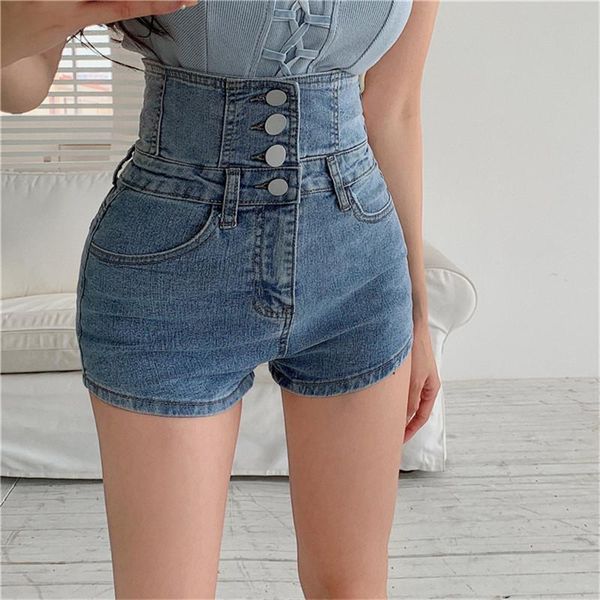 women's shorts high waist bag hip design button jeans all-match trousers 4 buttons back bandage short female, White;black
women's shorts high waist bag hip design button jeans all-match trousers 4 buttons back bandage short female, White;black