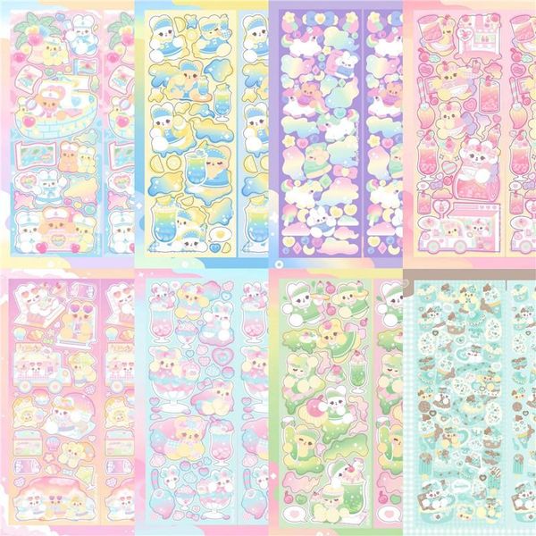 gift wrap korea ins candy color sticker laser pet waterproof star chasing small card decoration material stickers
gift wrap korea ins candy color sticker laser pet waterproof star chasing small card decoration material stickers