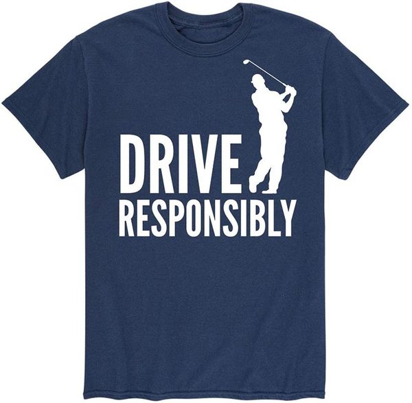 men's t-shirts drive responsibly, golfer - short sleeve graphic t-shirt, White;black
men's t-shirts drive responsibly, golfer - short sleeve graphic t-shirt, White;black