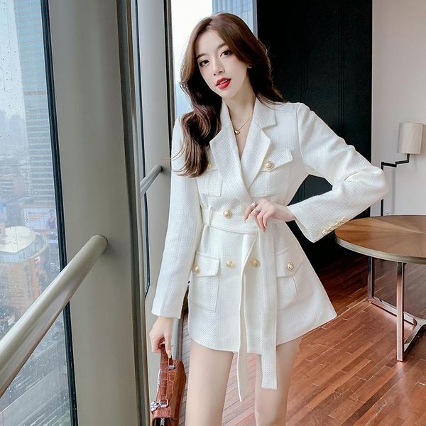 women's jackets women jacket autumn fashion double breasted tweed blazer coat vintage long sleeve pockets female outerwear chic, Black;brown
women's jackets women jacket autumn fashion double breasted tweed blazer coat vintage long sleeve pockets female outerwear chic, Black;brown
