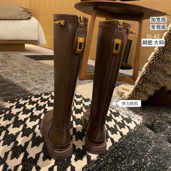yuanlitong 2021 fattened and widened grape mother knee high boots women's back zipper round head medium long, Black
yuanlitong 2021 fattened and widened grape mother knee high boots women's back zipper round head medium long, Black
