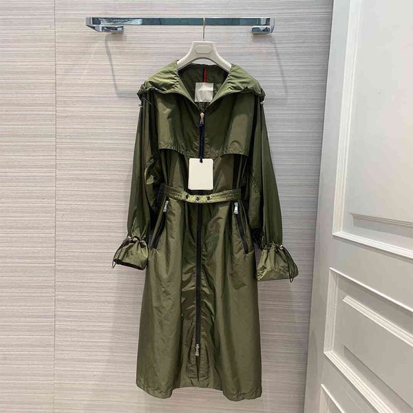 women's wool & blends leather est high-end army green long trench coat women hooded flare sleeve drawstring fashion casual a-line loose, Black
women's wool & blends leather est high-end army green long trench coat women hooded flare sleeve drawstring fashion casual a-line loose, Black