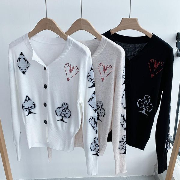 2021 new mulheres outono cardigan camisola de poker padro jacquard quente diamante o-pescoo fino nico breasted solto malha s vpa2, White;black
2021 new mulheres outono cardigan camisola de poker padro jacquard quente diamante o-pescoo fino nico breasted solto malha s vpa2, White;black
