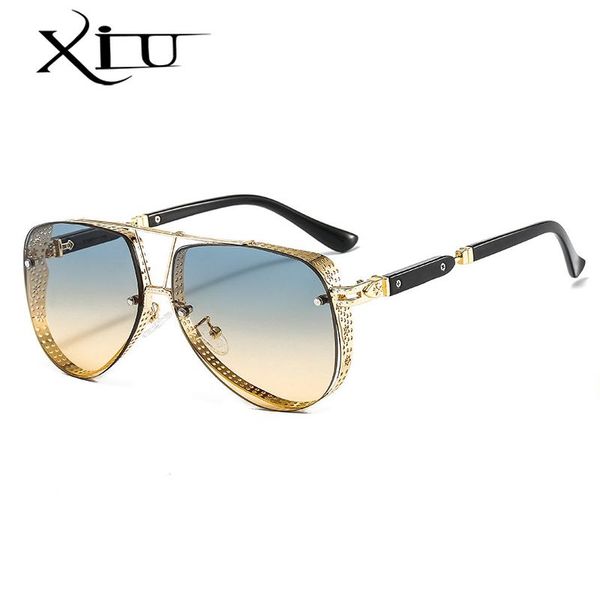 sunglasses xiu green yellow steampunk men pilot metal frame fashion 7 colors sun glasses women punk sunglass gafas de sol uv400, White;black
sunglasses xiu green yellow steampunk men pilot metal frame fashion 7 colors sun glasses women punk sunglass gafas de sol uv400, White;black