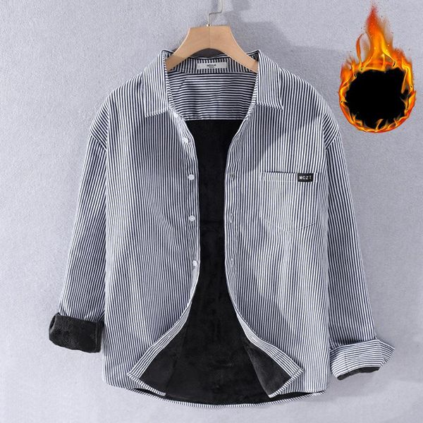 men's casual shirts 9423 winter thicken striped shirt jackets male clothing warm comfortable soft classic youthful handsome all-match c, White;black
men's casual shirts 9423 winter thicken striped shirt jackets male clothing warm comfortable soft classic youthful handsome all-match c, White;black