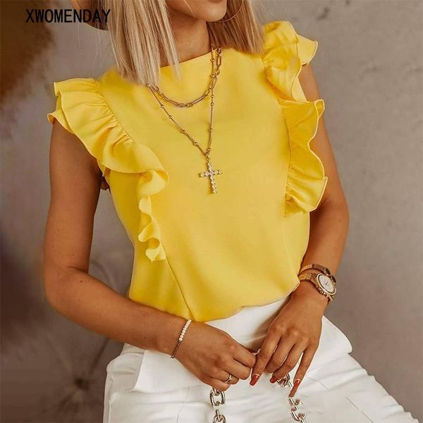 women's polos summer women short sleeve chiffon blouse elegant ruffle fashion office shirt backless bandage hollow out pullover 202, White
women's polos summer women short sleeve chiffon blouse elegant ruffle fashion office shirt backless bandage hollow out pullover 202, White