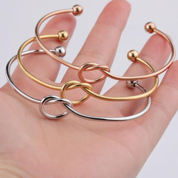 bangle stainless steel love knotted heart-shaped open thin 2mm bracelet fashion jewelry accessories, Black
bangle stainless steel love knotted heart-shaped open thin 2mm bracelet fashion jewelry accessories, Black