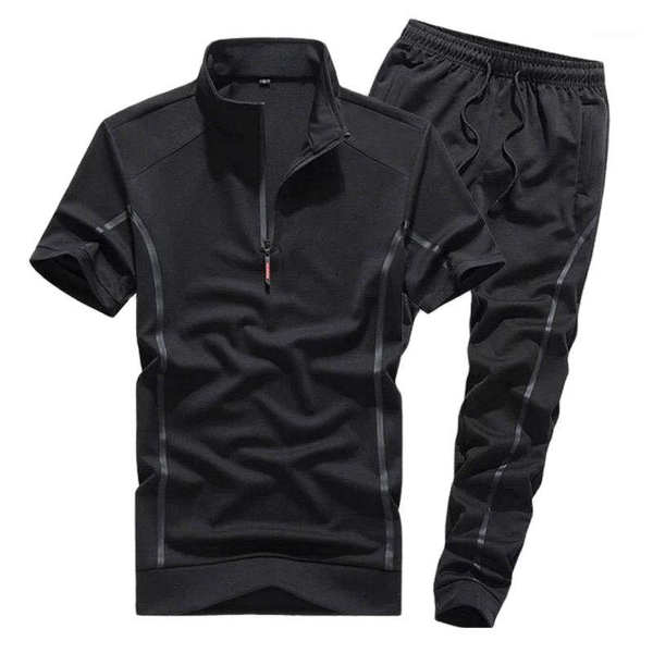 short sleeved suit summer thin oversize standing collar sportswear two piece casual business t-shirt spirit boy trend men's tracksuits, Gray
short sleeved suit summer thin oversize standing collar sportswear two piece casual business t-shirt spirit boy trend men's tracksuits, Gray