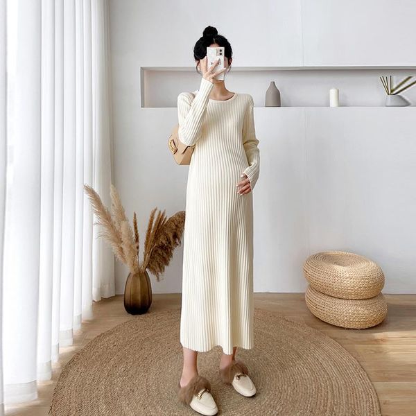 maternity dresses 2539# autumn winter korean fashion knitted long dress loose pullovers sweaters clothes for pregnant women pregnancy, White
maternity dresses 2539# autumn winter korean fashion knitted long dress loose pullovers sweaters clothes for pregnant women pregnancy, White