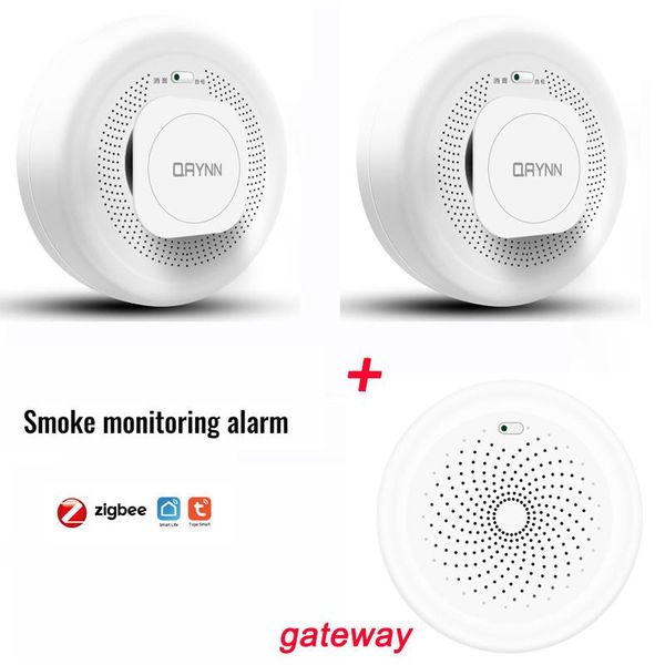 tuya zigbee smart home smoke detector voice control work with alexa google home smoke network sound/light alarm app smart life
tuya zigbee smart home smoke detector voice control work with alexa google home smoke network sound/light alarm app smart life