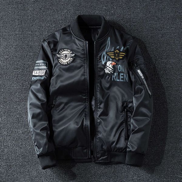 spring and autumn jacket double-sided air force flying suit baseball collar winter heavy casual men's wear, Black;brown
spring and autumn jacket double-sided air force flying suit baseball collar winter heavy casual men's wear, Black;brown