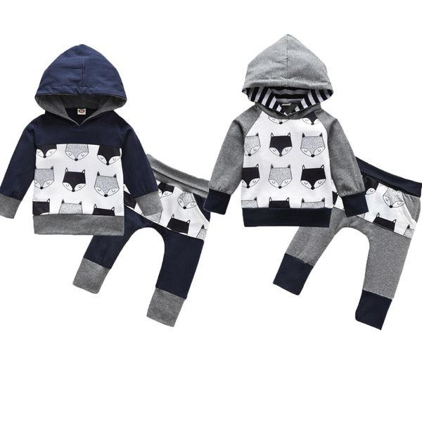 0-4y infant baby boy clothes sets cotton fox print hooded sweatshirt+long pants outfits autumn sets, White
0-4y infant baby boy clothes sets cotton fox print hooded sweatshirt+long pants outfits autumn sets, White