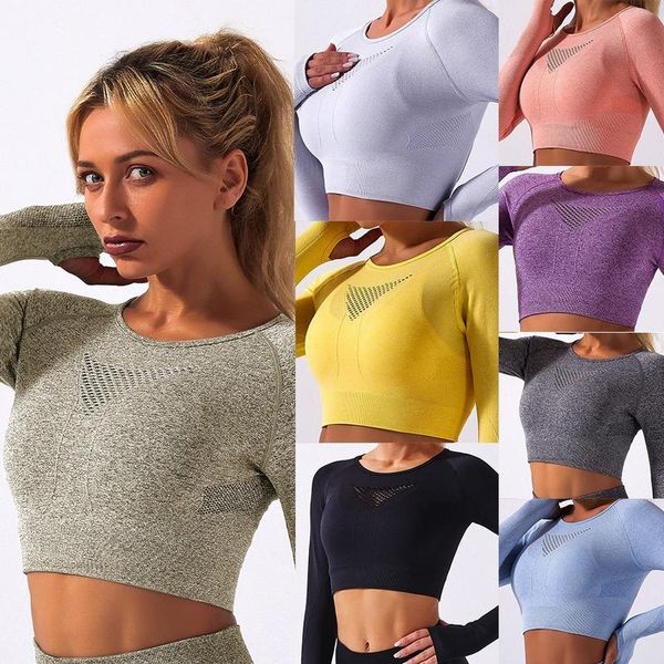 yoga outfit 2021 seamless sports gym women fitness t shirt woman long sleeve mesh womens sport wear
yoga outfit 2021 seamless sports gym women fitness t shirt woman long sleeve mesh womens sport wear