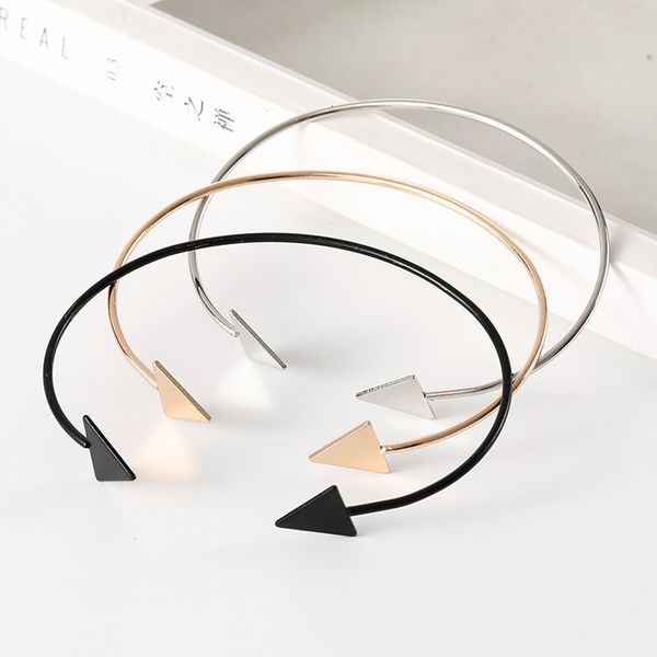 new style bracelet quality simple triangle three color mouth men and women lovers bracelet women, Black
new style bracelet quality simple triangle three color mouth men and women lovers bracelet women, Black