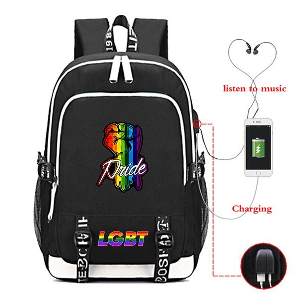 backpack lgbt shoulder female male backbag schoolbag for teenage travel korean casual usb charging bagpack mochilas
backpack lgbt shoulder female male backbag schoolbag for teenage travel korean casual usb charging bagpack mochilas