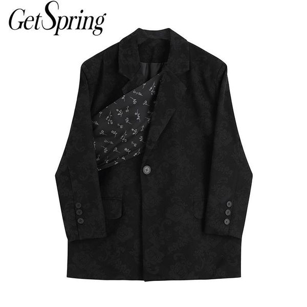 women's suits & blazers getspring women blazer patchwork printing bandage black jackets vintage color matching womens suit coats, White;black
women's suits & blazers getspring women blazer patchwork printing bandage black jackets vintage color matching womens suit coats, White;black