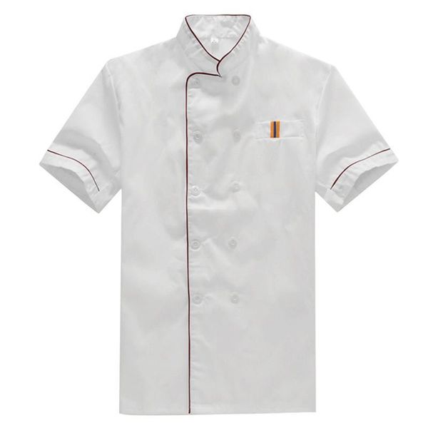 aprons chef uniform summer short-sleeved basical catering shirt for bakery el home restaurant supplies
aprons chef uniform summer short-sleeved basical catering shirt for bakery el home restaurant supplies