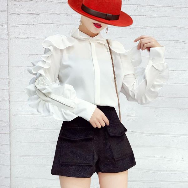patchwork ruffle white shirt for women lapel butterfly collar casual zipper oversized blouse female 2021 fall fashion new k966
patchwork ruffle white shirt for women lapel butterfly collar casual zipper oversized blouse female 2021 fall fashion new k966