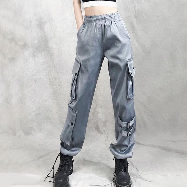 women's pants & capris 2021 spring summer harajuku loose cargo multi-pocket long women streetwear black elastic joggers, Black;white
women's pants & capris 2021 spring summer harajuku loose cargo multi-pocket long women streetwear black elastic joggers, Black;white