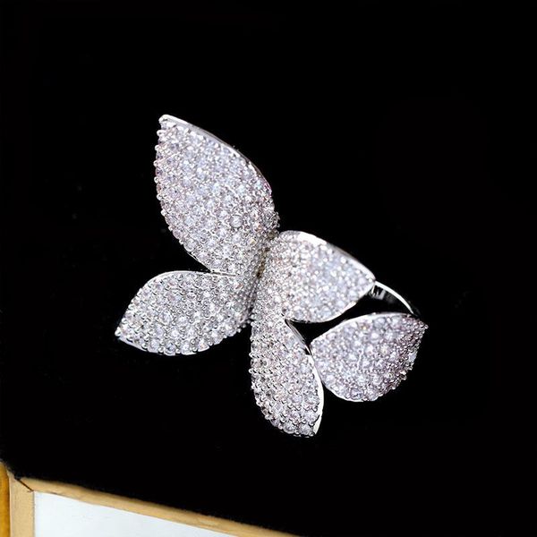 cluster rings 1pc cute butterfly finger rin clear cz ring luxury handmade fashion jewelry for woman gift, Golden;silver
cluster rings 1pc cute butterfly finger rin clear cz ring luxury handmade fashion jewelry for woman gift, Golden;silver