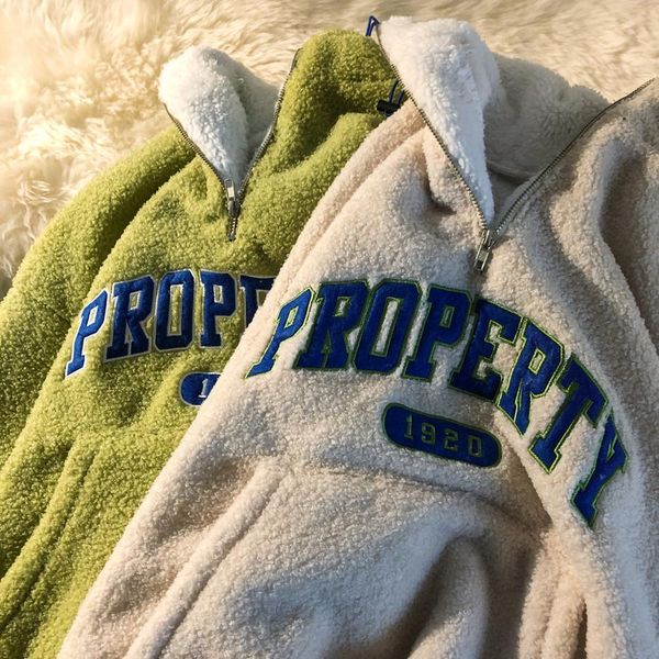 2021 Top quality Warm Lambswool Hoodies Women Letter Sweatshirt Hooded Thick Plus Autumn Winter Harajuku Pullover Shaggy Coat 0VW4, Black
2021 Top quality Warm Lambswool Hoodies Women Letter Sweatshirt Hooded Thick Plus Autumn Winter Harajuku Pullover Shaggy Coat 0VW4, Black