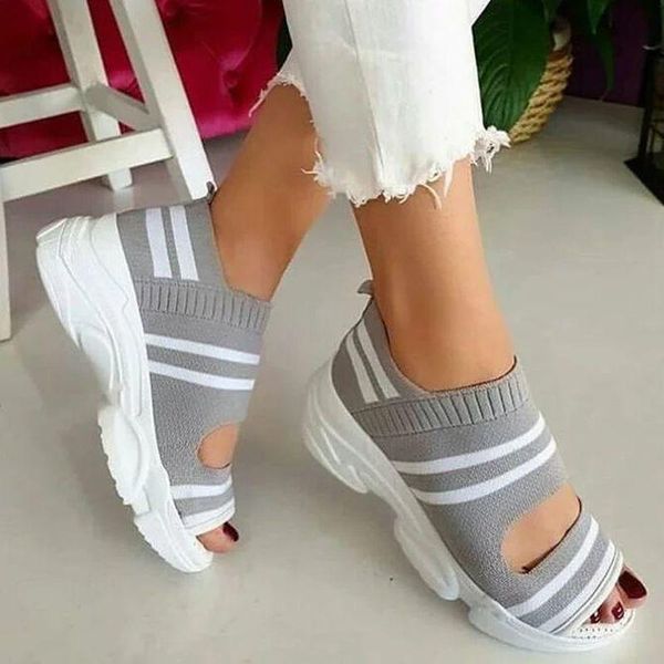 summer women sandals open toe wedges platform ladies shoes knitting lightweight sneakers sandals big size zapatos mujer, Black
summer women sandals open toe wedges platform ladies shoes knitting lightweight sneakers sandals big size zapatos mujer, Black