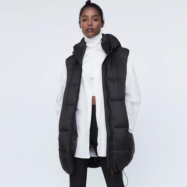 women's vests 2021 women winter vest zipper coats tie waist striped hooded down cotton jacket parka female solid warm thick big pocket, Black;white
women's vests 2021 women winter vest zipper coats tie waist striped hooded down cotton jacket parka female solid warm thick big pocket, Black;white