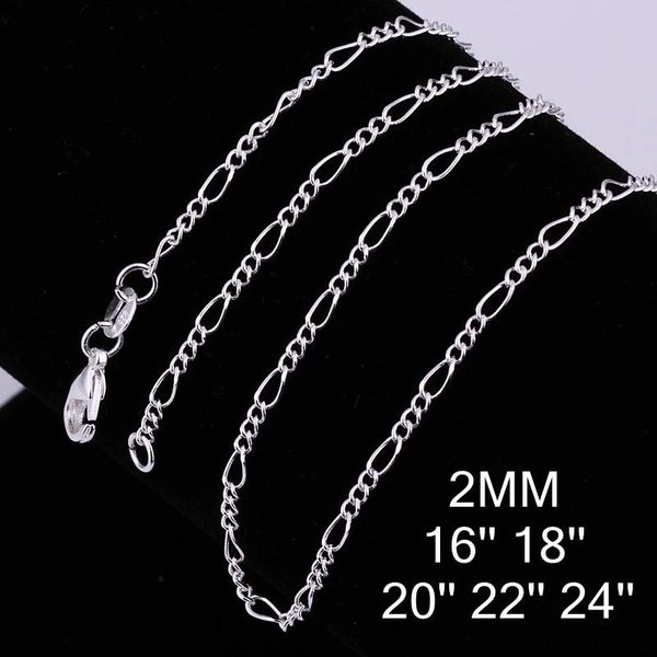 chains 925 sterling silver 2 mm wide three rooms one to 16-24 inch necklace men's jewelry fashion ladies chain
chains 925 sterling silver 2 mm wide three rooms one to 16-24 inch necklace men's jewelry fashion ladies chain
