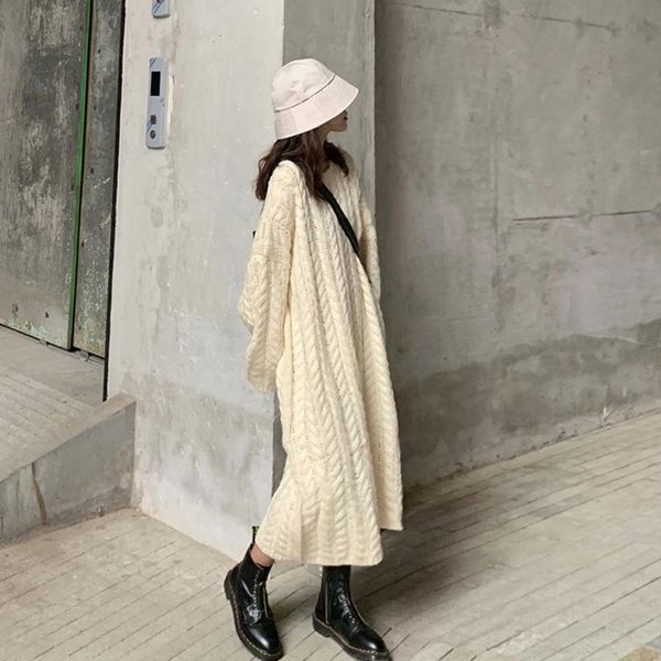 casual dresses women autumn winter o-neck loose sweater dress female elegant solid color ladies leisure long knitted p52, Black;gray
casual dresses women autumn winter o-neck loose sweater dress female elegant solid color ladies leisure long knitted p52, Black;gray
