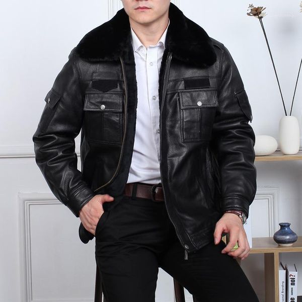 plus size leather jacket 2021 winter men warm sheepskin coatskin coat removable fur tank military l 6xl men's & faux, Black
plus size leather jacket 2021 winter men warm sheepskin coatskin coat removable fur tank military l 6xl men's & faux, Black