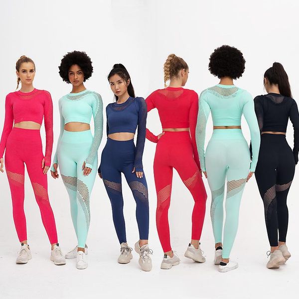 seamless sole sports yoga set gym fitness tracksuit fashion long sleeve leggings suit running workout training clothing, White;red
seamless sole sports yoga set gym fitness tracksuit fashion long sleeve leggings suit running workout training clothing, White;red
