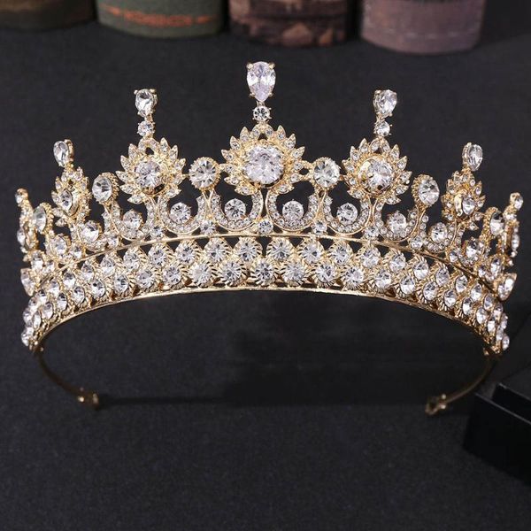 hair clips & barrettes forseven gold color baroque crown handmade zircon alloy rhinestone bride wedding headband women headdress accessoryjl, Golden;silver
hair clips & barrettes forseven gold color baroque crown handmade zircon alloy rhinestone bride wedding headband women headdress accessoryjl, Golden;silver