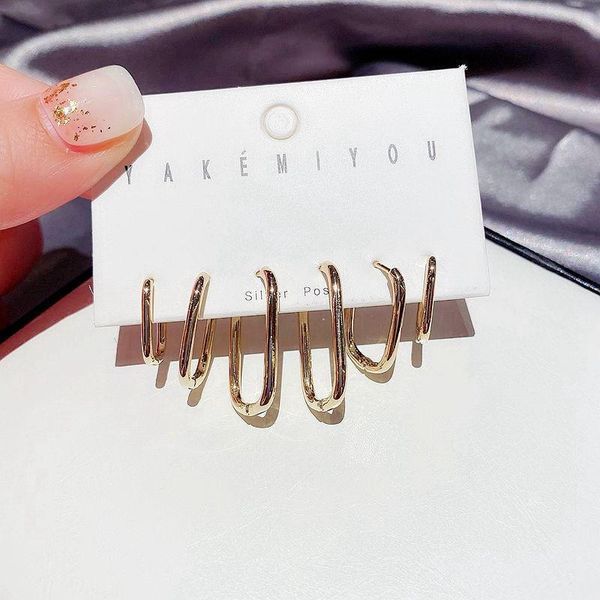 hoop & huggie sipengjel trendy geometric metal punk hip hop earrings sets gold oval for women jewelry 2021, Golden;silver
hoop & huggie sipengjel trendy geometric metal punk hip hop earrings sets gold oval for women jewelry 2021, Golden;silver