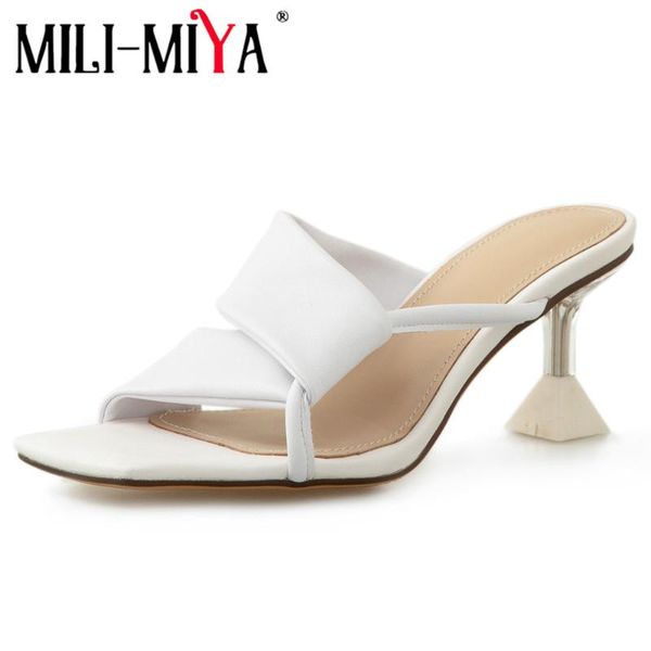 sandals mili-miya brand women summer slides fold open toe 6.5cm heels slipper leisure outdoor flip flops, Black
sandals mili-miya brand women summer slides fold open toe 6.5cm heels slipper leisure outdoor flip flops, Black
