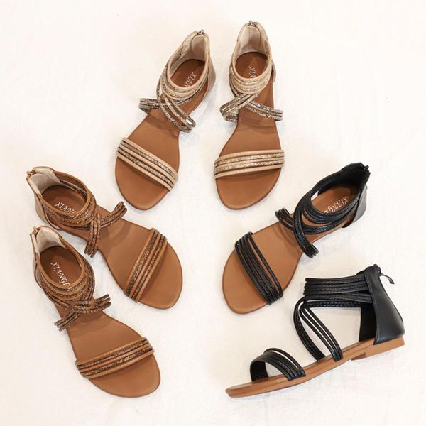 perfect 2021 summer flat sandals women outdoor beach shoes woman strap rome sandalias mujer plus size 42 fashion open toe cross, Black
perfect 2021 summer flat sandals women outdoor beach shoes woman strap rome sandalias mujer plus size 42 fashion open toe cross, Black