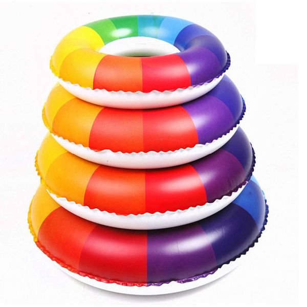 swimming circle qicaibei children's / rainbow pattern swimming thickened equipment, Blue
swimming circle qicaibei children's / rainbow pattern swimming thickened equipment, Blue