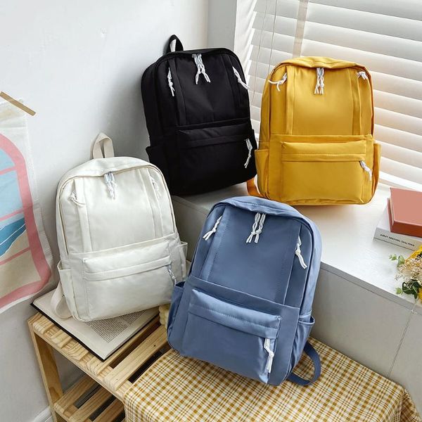 school bags women's backpack solid color shoulder bag ladies casual student travel large capacity handbags knapsacks
school bags women's backpack solid color shoulder bag ladies casual student travel large capacity handbags knapsacks