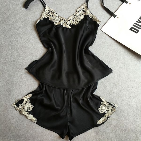 black competes 2pcs pizza housewives wear necklace a row jacket upstairs short pants to watch pyjama summer nightwear fcfg, Black;red
black competes 2pcs pizza housewives wear necklace a row jacket upstairs short pants to watch pyjama summer nightwear fcfg, Black;red
