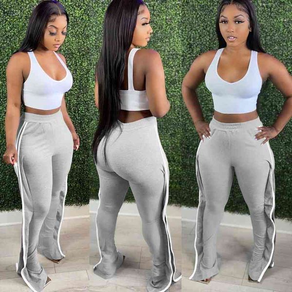 casaul women long pants joggers striped high wiast loose solid color streetwear autumn clothes for woemn outfit, Black;white
casaul women long pants joggers striped high wiast loose solid color streetwear autumn clothes for woemn outfit, Black;white