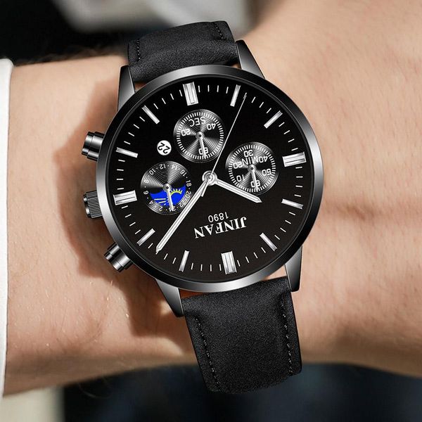 wristwatches fashion watch men sport casual quartz clock mens watches leather business waterproof relogio masculino, Slivery;brown
wristwatches fashion watch men sport casual quartz clock mens watches leather business waterproof relogio masculino, Slivery;brown